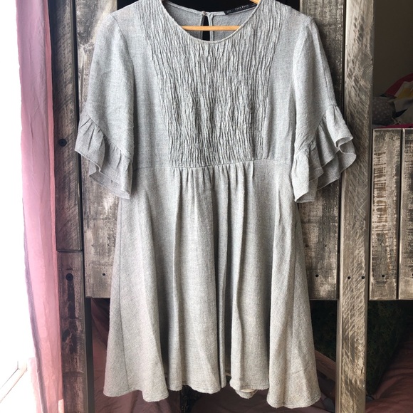 Zara Dresses & Skirts - Zara Basic Collection Dress Size M, Warm Grey